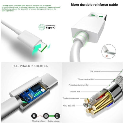 XJ-63 5A USB to Type-C Super Flash Charging Data Cable for OPPO, Cable Length:2m - USB-C & Type-C Cable by buy2fix | Online Shopping UK | buy2fix