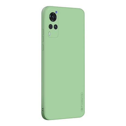 For vivo X60 PINWUYO Touching Series Liquid Silicone TPU Shockproof Case(Green) - OPPO Cases by PINWUYO | Online Shopping UK | buy2fix