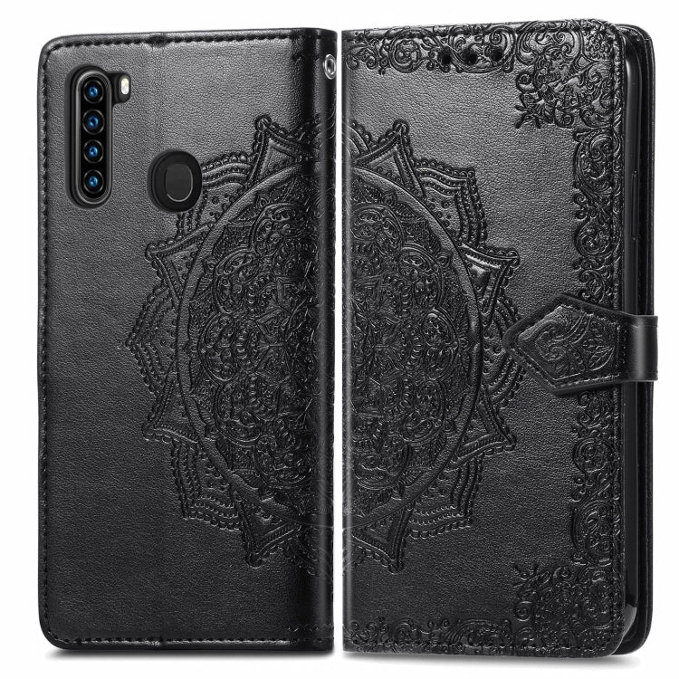 For Blackview A80 Pro Mandala Flower Embossed Horizontal Flip Leather Case with Holder & Three Card Slots & Wallet & Lanyard(Black) - More Brand by buy2fix | Online Shopping UK | buy2fix