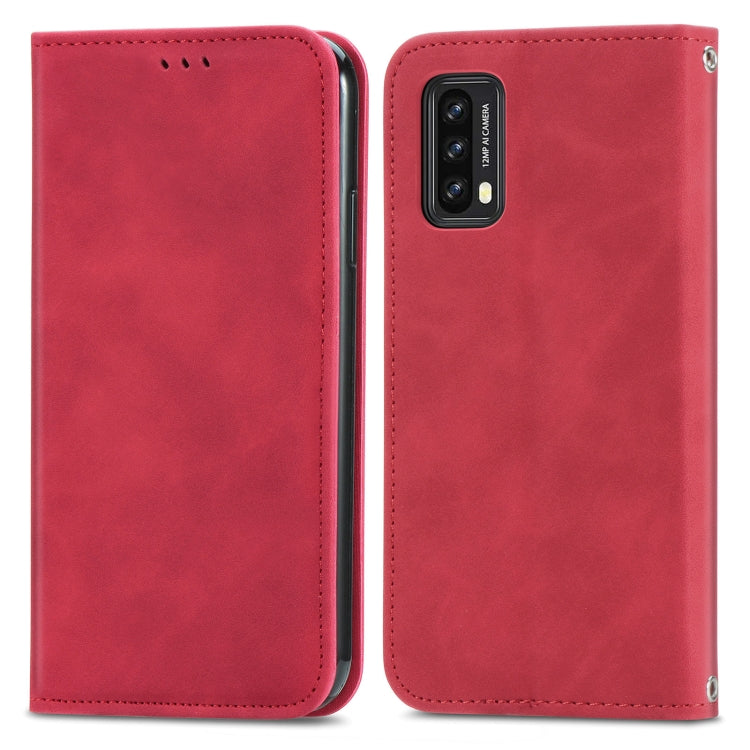 For Blackview A90 Retro Skin Feel Business Magnetic Horizontal Flip Leather Case with Holder & Card Slots & Wallet & Photo Frame(Red) - More Brand by buy2fix | Online Shopping UK | buy2fix