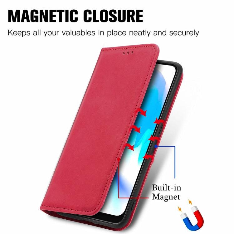 For Blackview A80 / A80s Retro Skin Feel Business Magnetic Horizontal Flip Leather Case with Holder & Card Slots & Wallet & Photo Frame(Red) - More Brand by buy2fix | Online Shopping UK | buy2fix