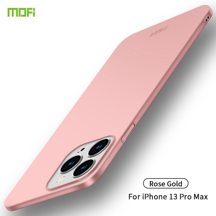 For iPhone 13 Pro Max  MOFI Frosted PC Ultra-thin Hard Case(Rose Gold) - iPhone 13 Pro Max Cases by MOFI | Online Shopping UK | buy2fix