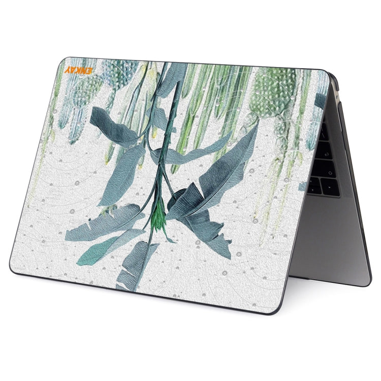 For MacBook Air 13.3 inch A2179 / A2337 ENKAY Hat-Prince Natural Series Laotop Protective Crystal Case(Banana Leaves) - MacBook Air Cases by ENKAY | Online Shopping UK | buy2fix