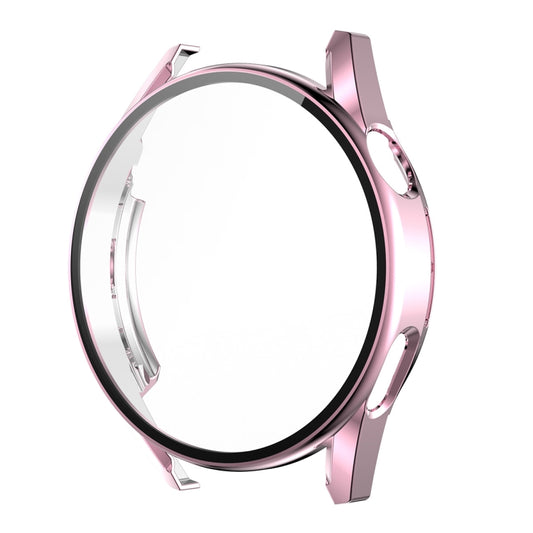 For Huawei Watch GT 3 46mm ENKAY PC Frame + Tempered Glass Protector Composite Case(Pink) - Watch Cases by ENKAY | Online Shopping UK | buy2fix