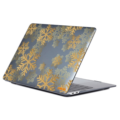 ENKAY Vintage Pattern Series Laotop Protective Crystal Case For MacBook Pro 16.2 inch A2485 2021/A2880 2023(Golden Snowflake) - MacBook Pro Cases by ENKAY | Online Shopping UK | buy2fix