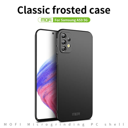 For Samsung Galaxy A53 5G MOFI Frosted PC Ultra-thin Hard Phone Case(Black) - Galaxy Phone Cases by MOFI | Online Shopping UK | buy2fix