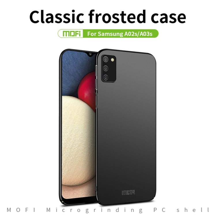 For Samsung Galaxy A02s EU / A03s / M02s / F02s MOFI Frosted PC Ultra-thin Hard Case(Gold) - Galaxy Phone Cases by MOFI | Online Shopping UK | buy2fix