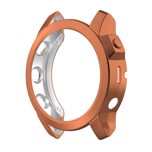 For Garmin Fenix 7 Shockproof TPU Watch Case(Rose Gold) - Watch Cases by buy2fix | Online Shopping UK | buy2fix