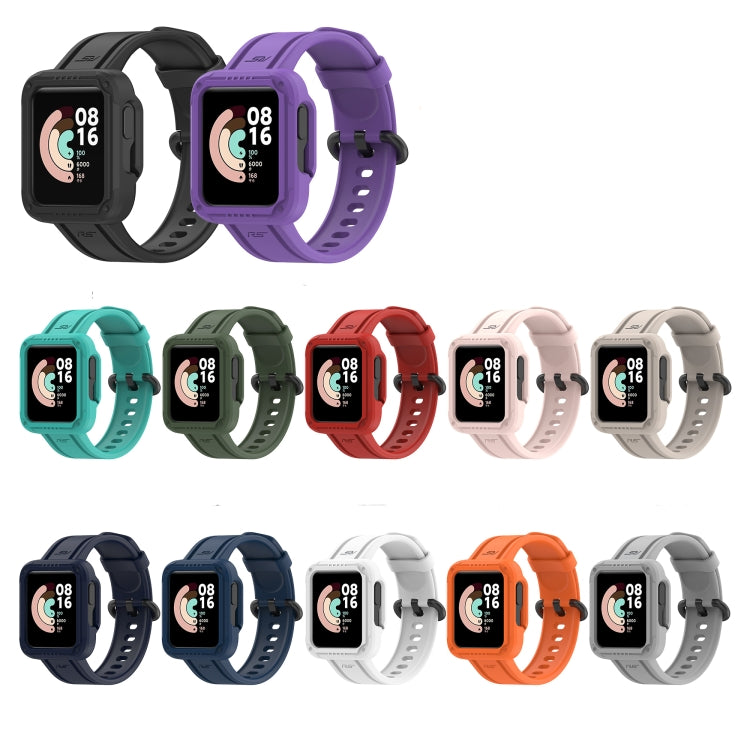 For Xiaomi Redmi Watch 2 Lite Silicone Solid Color Watch Band(Purple) - Watch Bands by buy2fix | Online Shopping UK | buy2fix