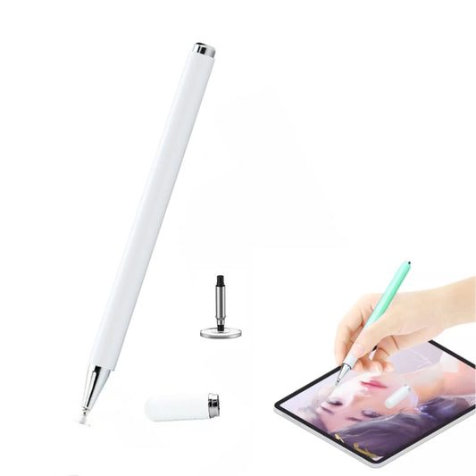 AT-28 Macarone Color Passive Capacitive Pen Mobile Phone Touch Screen Stylus with 1 Pen Head(White) - Stylus Pen by buy2fix | Online Shopping UK | buy2fix