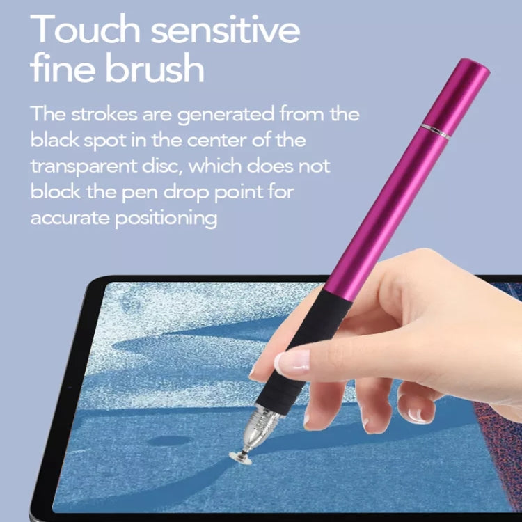AT-31 Conductive Cloth Head + Precision Sucker Capacitive Pen Head 2-in-1 Handwriting Stylus(Rose Gold) - Stylus Pen by buy2fix | Online Shopping UK | buy2fix