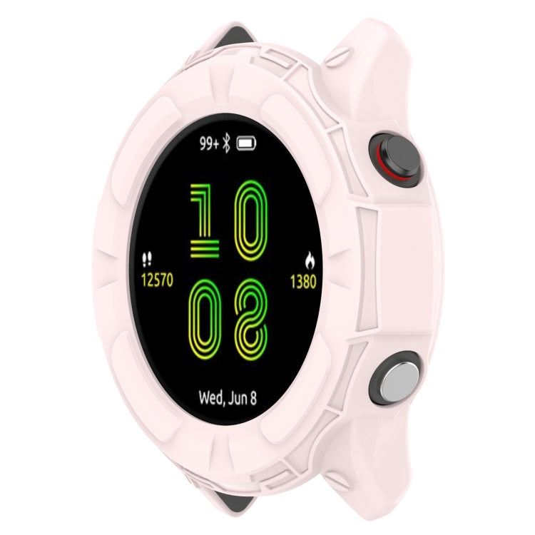 For Garmin Forerunner 955 Shockproof TPU Protective Watch Case(Pink) - Watch Cases by buy2fix | Online Shopping UK | buy2fix