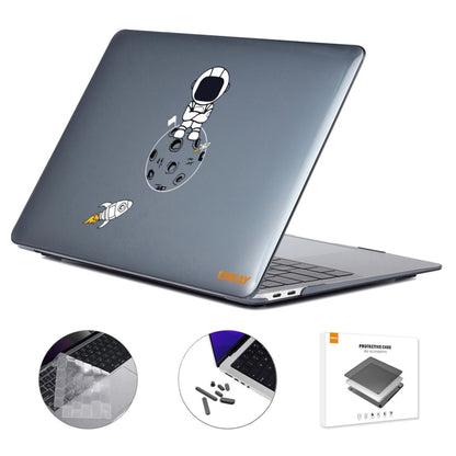 For MacBook Pro 16.2 A2485/A2880 2023 ENKAY Hat-Prince 3 in 1 Spaceman Pattern Laotop Protective Crystal Case with TPU Keyboard Film / Anti-dust Plugs, Version:US(Spaceman No.4) - MacBook Pro Cases by ENKAY | Online Shopping UK | buy2fix