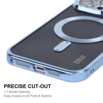 For iPhone 13 Pro Max ENKAY Electroplated MagSafe Shockproof TPU Phone Case with Lens Film(Dark Blue) - iPhone 13 Pro Max Cases by ENKAY | Online Shopping UK | buy2fix