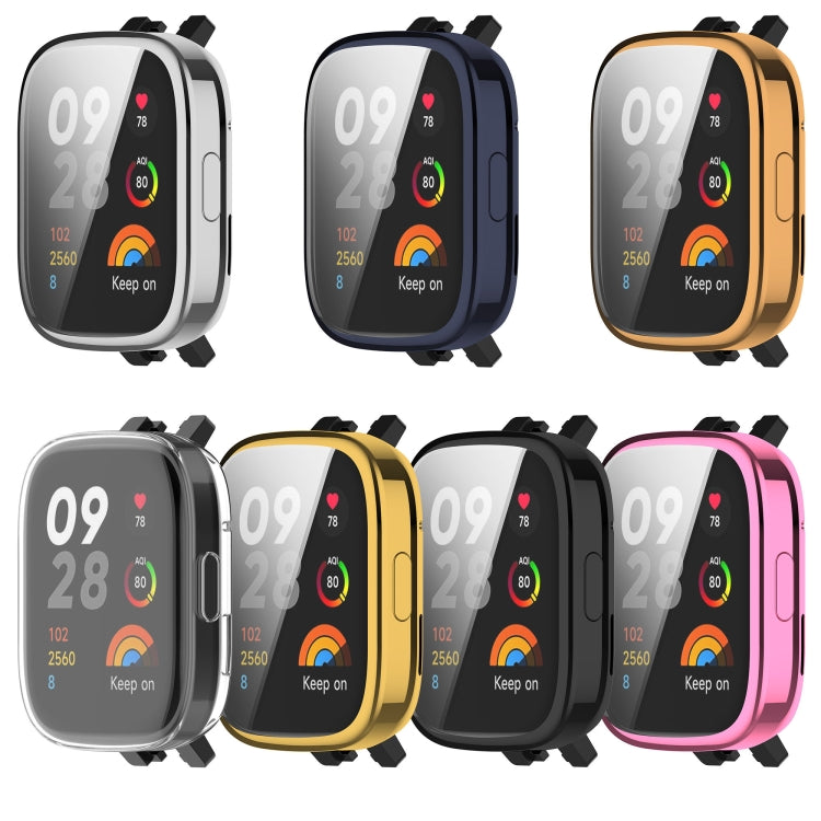 For Redmi Watch 3 Lite TPU Fully Enclosed Watch Protective Case(Transparent) - Watch Cases by buy2fix | Online Shopping UK | buy2fix