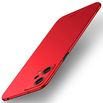 For Xiaomi Redmi Note 12 5G Global MOFI Micro-Frosted PC Ultra-thin Hard Phone Case(Red) - Xiaomi Cases by MOFI | Online Shopping UK | buy2fix