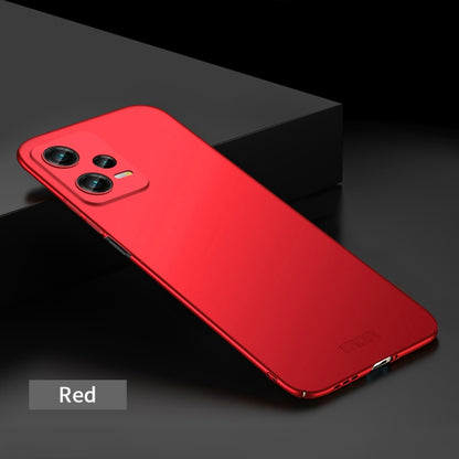 For Xiaomi Redmi Note 12 5G Global MOFI Micro-Frosted PC Ultra-thin Hard Phone Case(Red) - Xiaomi Cases by MOFI | Online Shopping UK | buy2fix