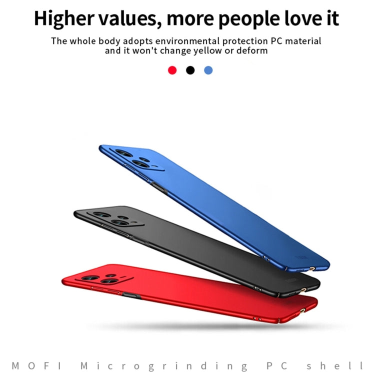 For Redmi Note 12 Pro 5G Global MOFI Micro-Frosted PC Ultra-thin Hard Phone Case(Blue) - Note 12 Pro Cases by MOFI | Online Shopping UK | buy2fix