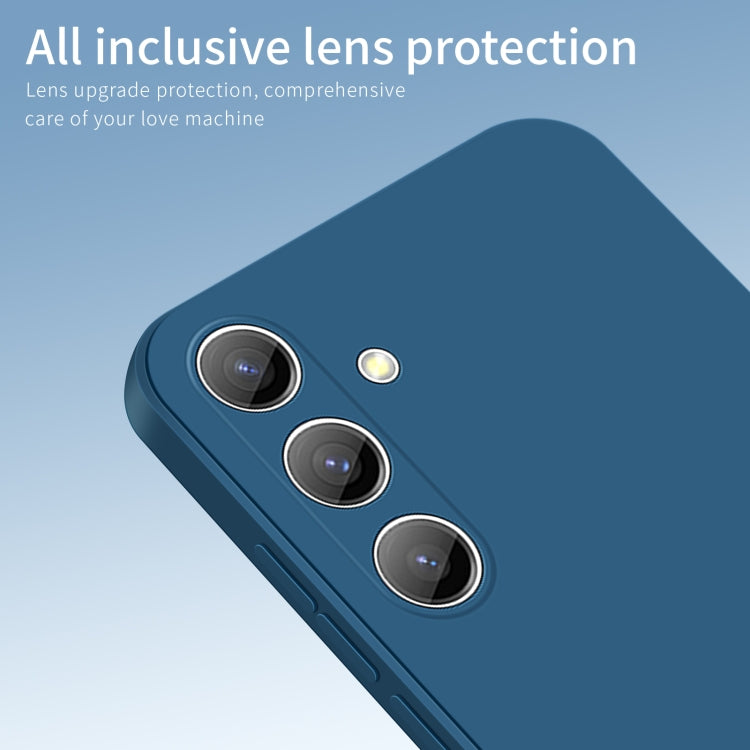 For Samsung Galaxy S24 5G PINWUYO Sense Series Liquid Silicone TPU Phone Case(Blue) - Galaxy S24 5G Cases by PINWUYO | Online Shopping UK | buy2fix