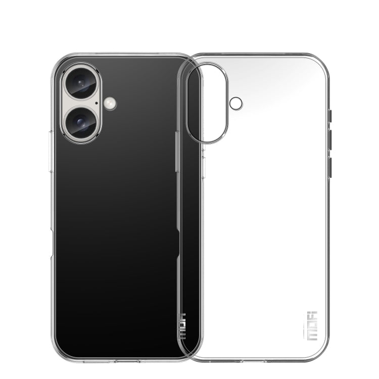 For iPhone 16 MOFI Ming Series Ultra-thin TPU Phone Case(Transparent) - iPhone 16 Cases by MOFI | Online Shopping UK | buy2fix