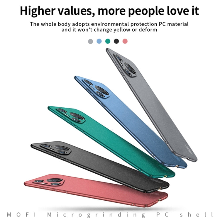 For Huawei P70 MOFI Fandun Series Frosted PC Ultra-thin All-inclusive Phone Case(Green) - Huawei Cases by MOFI | Online Shopping UK | buy2fix