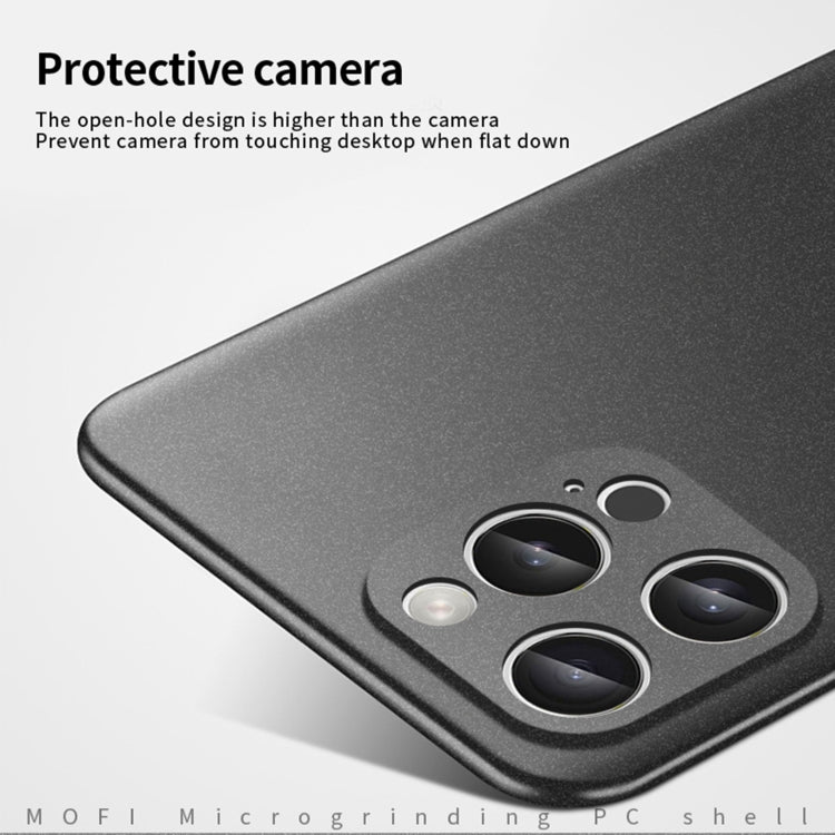 For iPhone 16 Pro MOFI Fandun Series Frosted PC Ultra-thin All-inclusive Phone Case(Black) - iPhone 16 Pro Cases by MOFI | Online Shopping UK | buy2fix