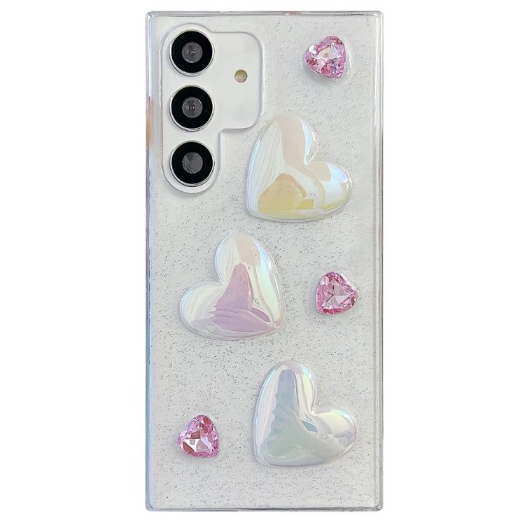 For Samsung Galaxy A15 5G Love Epoxy TPU Protective Case(Pink) - Galaxy Phone Cases by buy2fix | Online Shopping UK | buy2fix