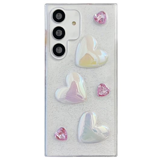 For Samsung Galaxy A15 5G Love Epoxy TPU Protective Case(Pink) - Galaxy Phone Cases by buy2fix | Online Shopping UK | buy2fix