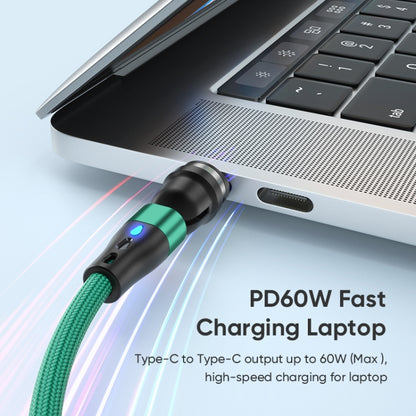 ENKAY PD60W Type-C to Type-C / 8 Pin Magnetic 540 Degrees Rotating Fast Charging Cable, Length:2m(Green) - Charging Cable & Head by ENKAY | Online Shopping UK | buy2fix