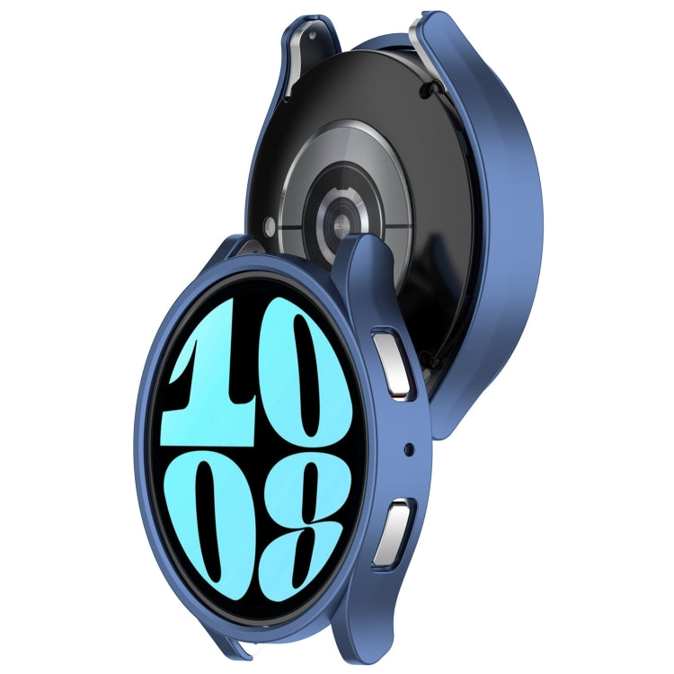 For Samsung Galaxy Watch 6 40mm Half Coverage Hollow PC Watch Protective Case(Blue) - Watch Cases by buy2fix | Online Shopping UK | buy2fix