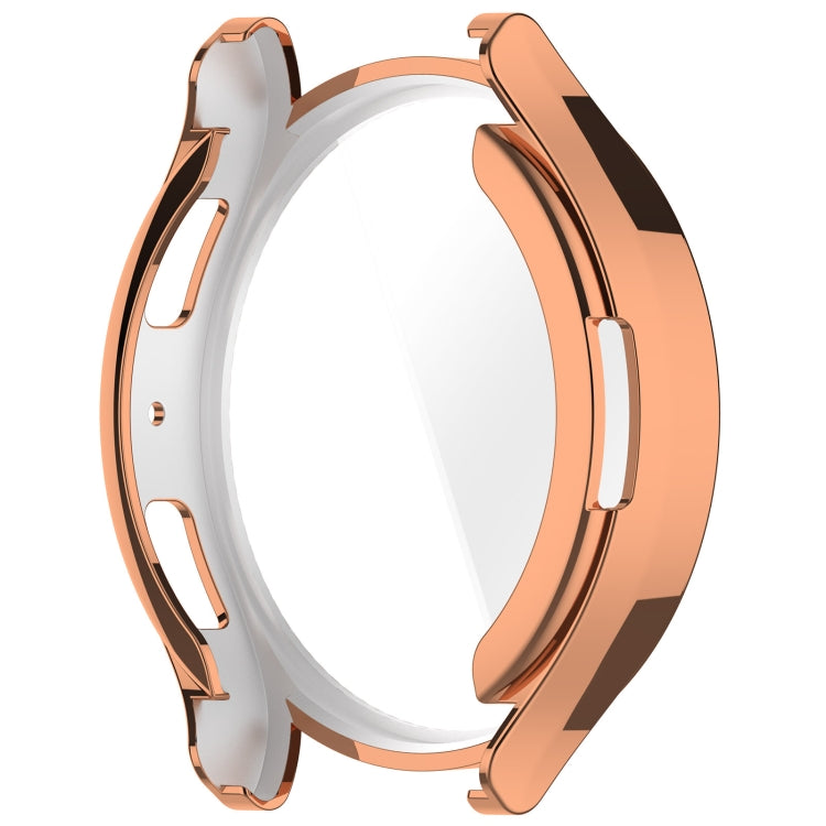 For Samsung Galaxy Watch6 44mm Full Coverage TPU Electroplated Watch Protective Case(Rose Gold) - Watch Cases by buy2fix | Online Shopping UK | buy2fix