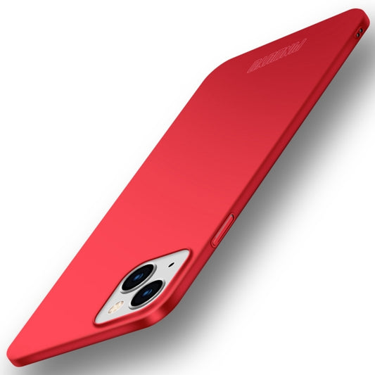 For iPhone 15 Plus PINWUYO Micro-Frosted PC Ultra-thin Hard Phone Case with Magsafe Magnetic Ring(Red) - iPhone 15 Plus Cases by PINWUYO | Online Shopping UK | buy2fix