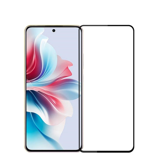 For OPPO Reno11 F PINWUYO 9H 2.5D Full Screen Tempered Glass Film(Black) - Reno11 F Tempered Glass by PINWUYO | Online Shopping UK | buy2fix