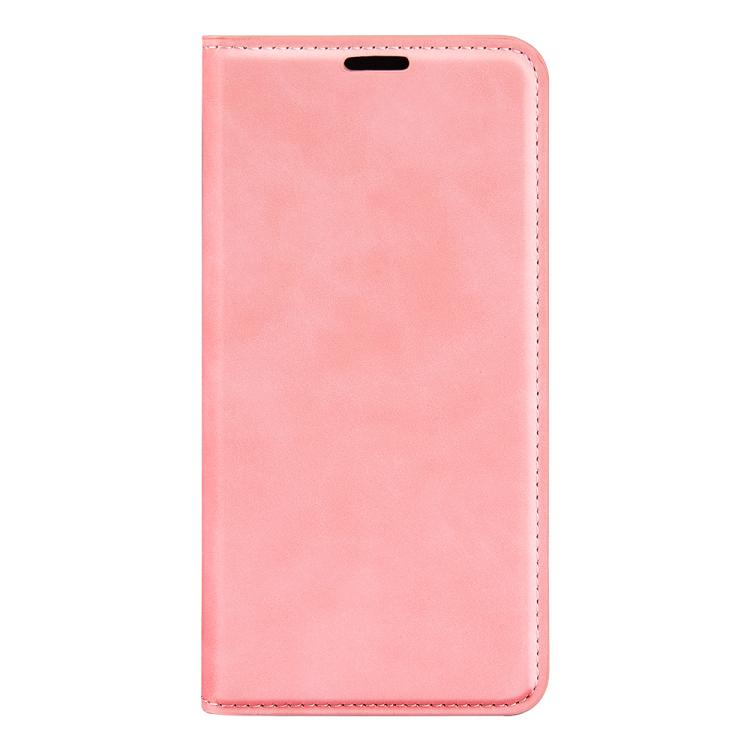 For Samsung Galaxy S25+ 5G Retro-skin Magnetic Suction Leather Phone Case(Pink) - Galaxy S25+ 5G Cases by buy2fix | Online Shopping UK | buy2fix