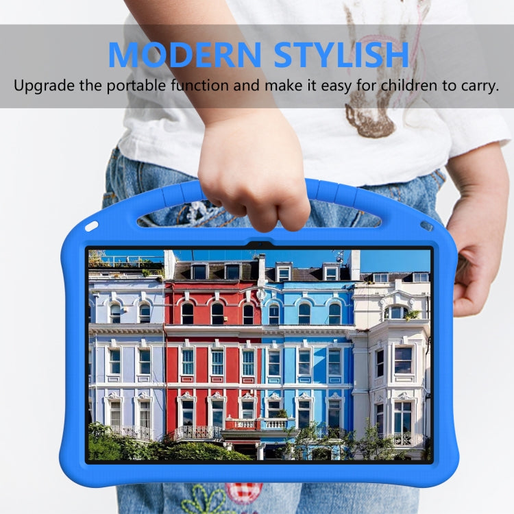 For Samsung Galaxy Tab S8 Ultra EVA Shockproof Tablet Case with Holder(Blue) - Galaxy Tab S8 Ultra Cases by buy2fix | Online Shopping UK | buy2fix