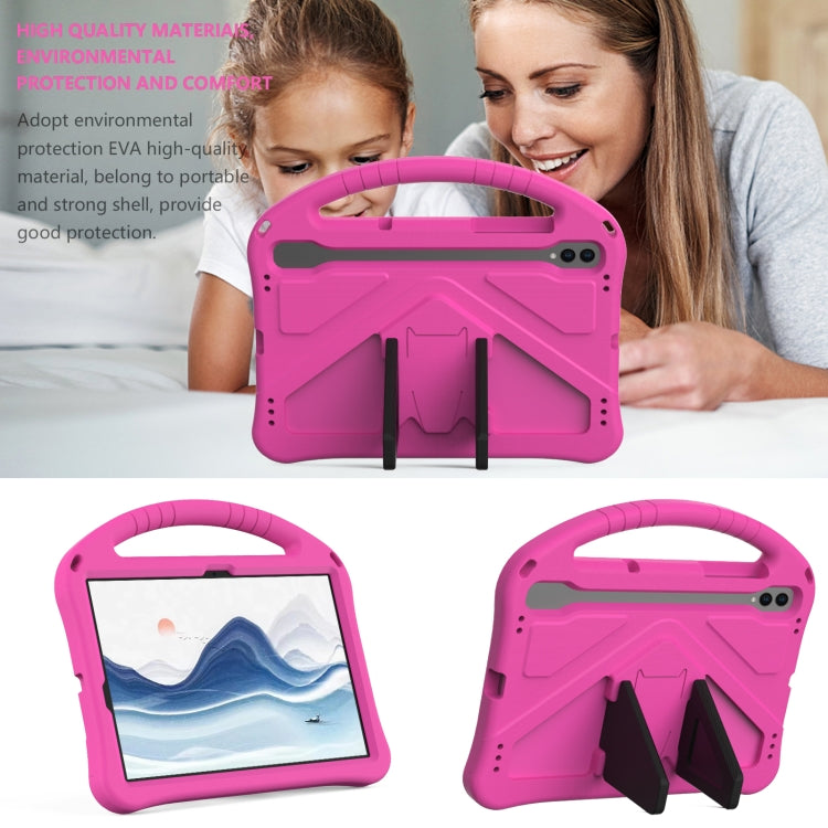 For Samsung Galaxy Tab S10 EVA Shockproof Tablet Case with Holder(Rose Red) - Tab S10 Cases by buy2fix | Online Shopping UK | buy2fix