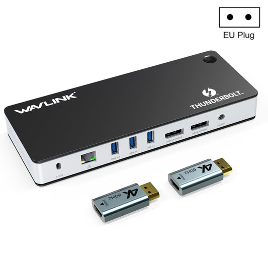 Wavlink UTD21H 60W Host Charging Thunderbolt 3 Docking Station 4K Dual Display 11 in 1 Ports, Plug:EU Plug -  by WAVLINK | Online Shopping UK | buy2fix
