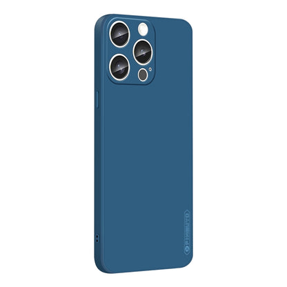 For iPhone 16 Pro Max PINWUYO Sense Series Liquid Silicone TPU Phone Case(Blue) - iPhone 16 Pro Max Cases by PINWUYO | Online Shopping UK | buy2fix