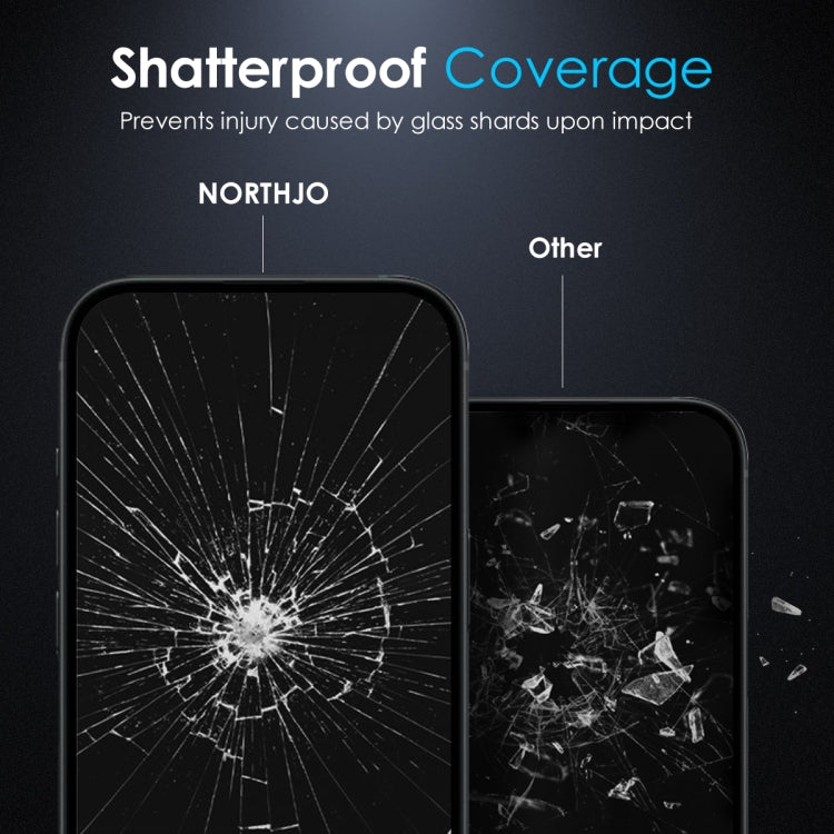 For iPhone 16 Pro Max NORTHJO A++ 0.3mm 28 Degree Privacy Screen Tempered Glass Film - iPhone 16 Pro Max Tempered Glass by NORTHJO | Online Shopping UK | buy2fix