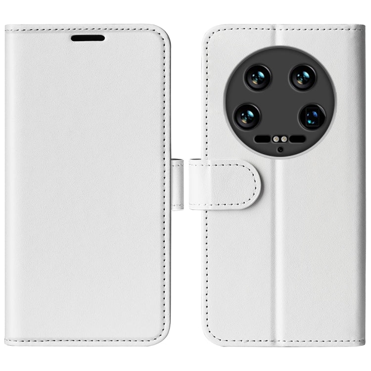 For Xiaomi 14 Ultra R64 Texture Horizontal Flip Leather Phone Case(White) - 14 Ultra Cases by buy2fix | Online Shopping UK | buy2fix