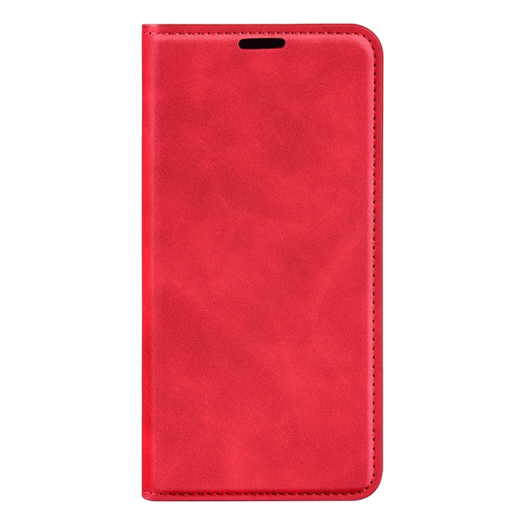 For Xiaomi Redmi K70 Retro-skin Magnetic Suction Leather Phone Case(Red) - K70 Cases by buy2fix | Online Shopping UK | buy2fix