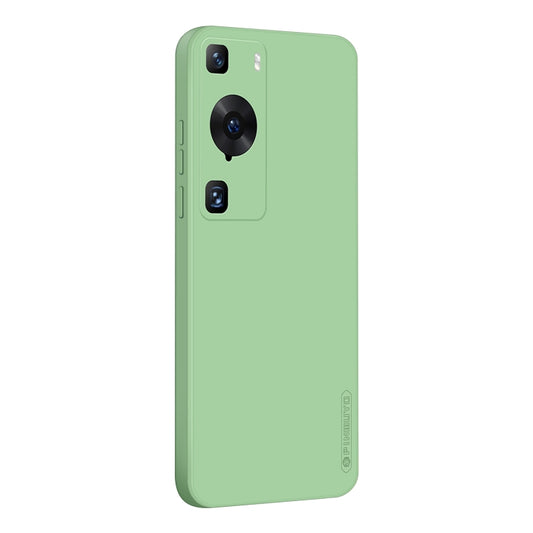 For Huawei P60 / P60 Pro PINWUYO Sense Series Liquid Silicone TPU Phone Case(Green) - Huawei Cases by PINWUYO | Online Shopping UK | buy2fix