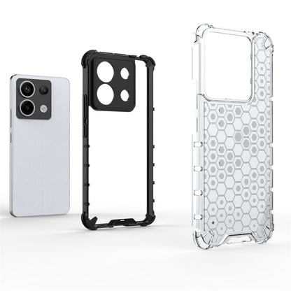 For Xiaomi Poco X6 Shockproof Honeycomb Phone Case(White) - Xiaomi Cases by buy2fix | Online Shopping UK | buy2fix