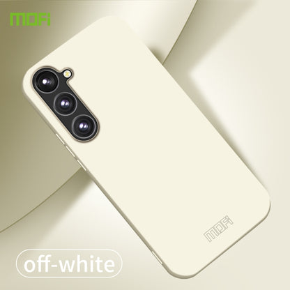 For Samsung Galaxy S23 FE 5G MOFI Qin Series Skin Feel All-inclusive PC Phone Case(Beige) - Galaxy Phone Cases by MOFI | Online Shopping UK | buy2fix