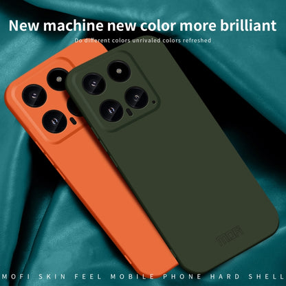 For Xiaomi 14 MOFI Qin Series Skin Feel All-inclusive PC Phone Case(Green) - 14 Cases by MOFI | Online Shopping UK | buy2fix