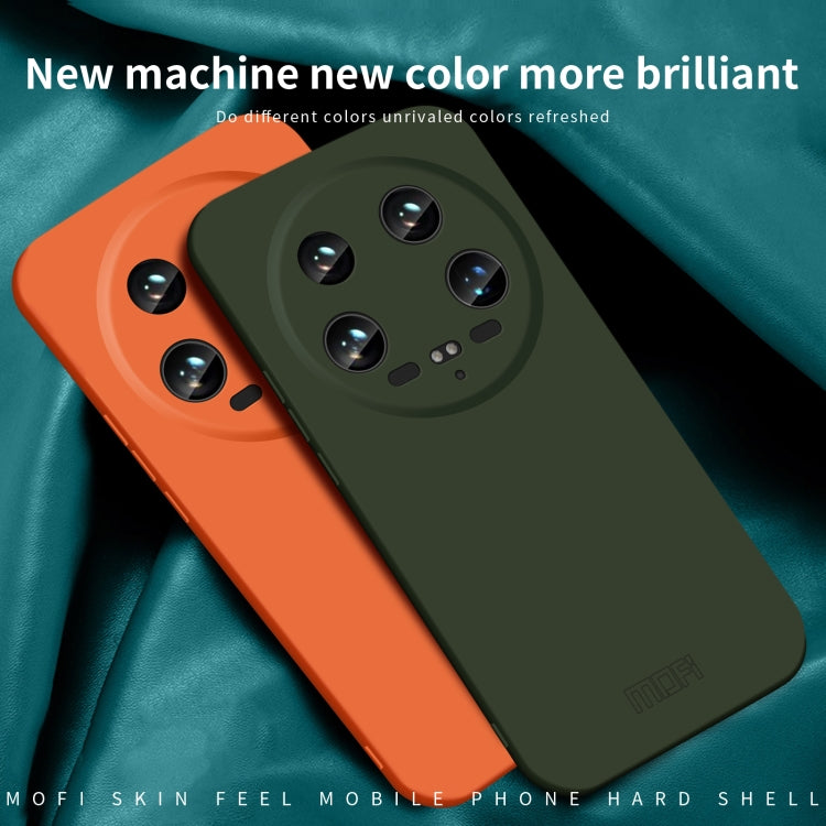 For Xiaomi 14 Ultra MOFI Qin Series Skin Feel All-inclusive PC Phone Case(Green) - 14 Ultra Cases by MOFI | Online Shopping UK | buy2fix