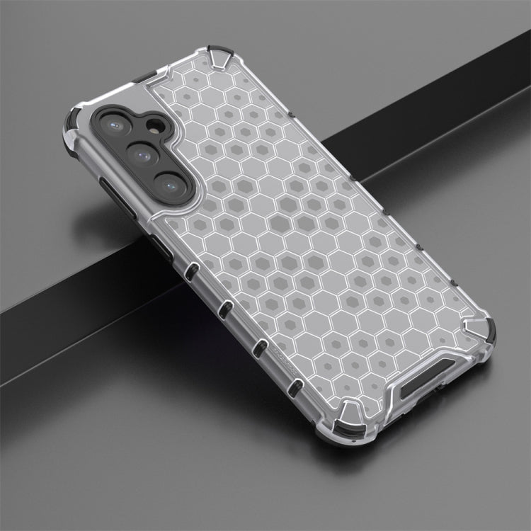 For Samsung Galaxy S23 FE 5G Shockproof Honeycomb Phone Case(White) - Galaxy S23 FE 5G Cases by buy2fix | Online Shopping UK | buy2fix