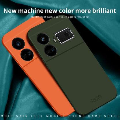 For Realme GT5 MOFI Qin Series Skin Feel All-inclusive PC Phone Case(Orange) - Realme Cases by MOFI | Online Shopping UK | buy2fix