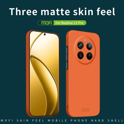 For Realme 12 Pro / 12 Pro+ MOFI Qin Series Skin Feel All-inclusive PC Phone Case(Green) - Realme Cases by MOFI | Online Shopping UK | buy2fix