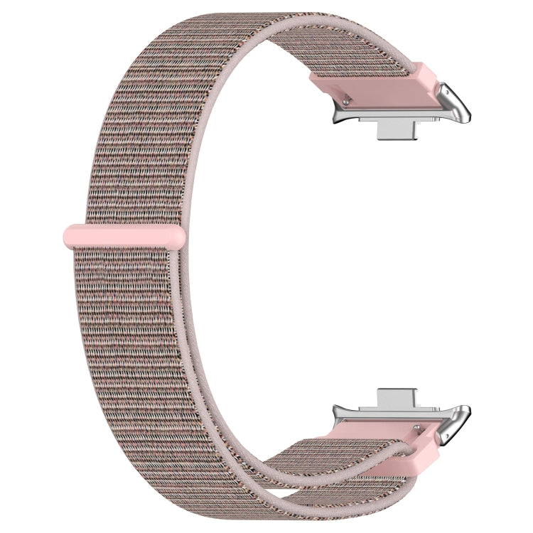 For Redmi Watch 4 Nylon Loop Metal Connector Watch Band(Pink) - Watch Bands by buy2fix | Online Shopping UK | buy2fix